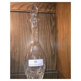 14' Leaded crystal decanter