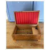 Hand-carved wooden music box hand carved wooden