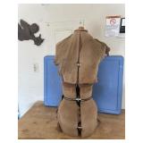 Antique adjustable dress form 31x15'