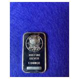 1 Oz Fine Silver bar (Sunshine)