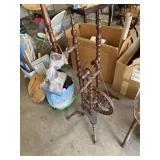 Antique Walnut . ning wheel *Missing one of t