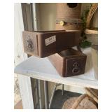 2 Oak sewing machine drawers 4x14 x5'