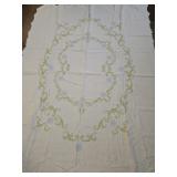 51'x68' Hand embroidered tablecloth got it
