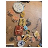 Vintage items milk bottle caps aspirin c