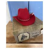 Red Bailey's Western hat size 6-7/8 w/ original