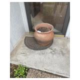 Large clay flower pot 16x16 round