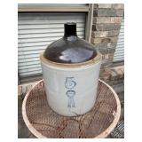 #5 Blue Ribbon crock jug 17 Blue Ribbon crock j