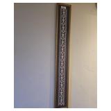 53'x7.5' Framed piece of lace