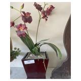 Planter with art plant 7x7 x7'