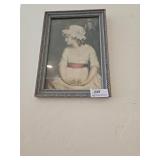 Antique framed simplicity print 16 x10