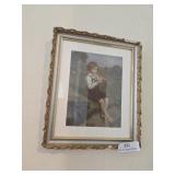 Framed spring Melody print 13x10