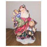 10' Ceramic Santa musical Santa Claus plays