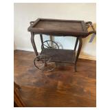 Antique Walnut tea trolley