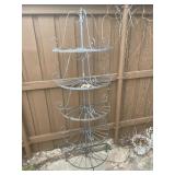 What wrought iron five-tier plant stand 72