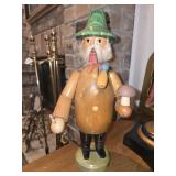 German wooden incense smoker he is a mushroom