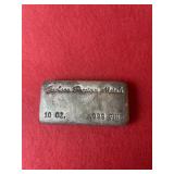 Jackson metals 10 oz 999 fine silver bar