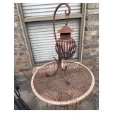 metal candle holder 24 in x 10 in