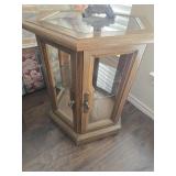 Pecan octagon side table 23 x 20 x 20 *
