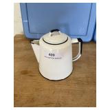 Porcelain coffee pot 7 in 7 inches x 6 in 7 in x