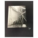Black & White Car Accident Photo