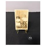 Portrait Photo Postcard, 2 Young Black Children