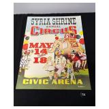 Vintage Civic Arena Syria Shrine Circus Poster