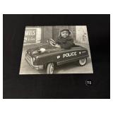 Teenie Harris, Boy Driving Police Peddle Car Photo