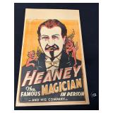 1920s Heaney the Famous Magician Poster