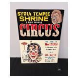 Circus Poster, Syria Temple Shrine