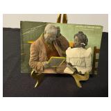 Early 1900s Postcard: Grand-Pap Embarrassed