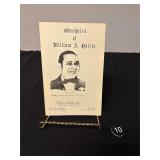 Obsequies of William A. Harris, Funeral Program
