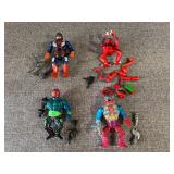 4 1980s Masters of The Universe Action Figures
