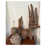 Nature Lot: Wasps Nests,Driftwood, More