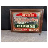 Genesee 12 Horse Mirrored Sign