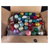 Vintage Christmas Mercury Glass Ornaments