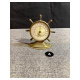 Vintage Brass Cooney Bros. Nautical Thermometer