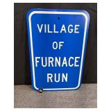 Village of Furnace Run Street Sign