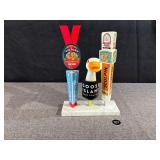 3 Beer Taps on Marble Base