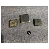 2 Sterling Silver Compact & German Cigarette Case