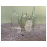 Collection of Vintage Glass Bottles