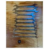 Snap-on Combination Wrench Set of 9