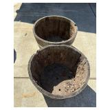 Pair Wooden Planters