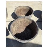2 Wooden Planters