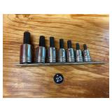 Snap-on Set of Drive Hex Bit Socket Driver Set of7