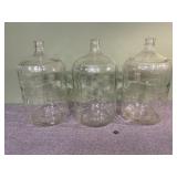 3 5-Gal Carboy Water/Wine Jug
