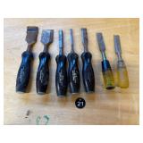 Craftsman Wood Chisels, Set of 7