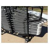 25 Lifetime Folding Chairs No. 80376 w Stand