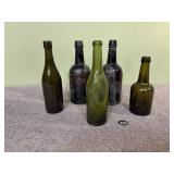 Collection of Vintage Glass Bottles