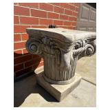 2 Concrete 18.5" Pillar Plant Stands