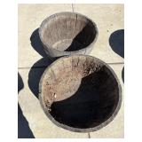 2 Wooden Planters